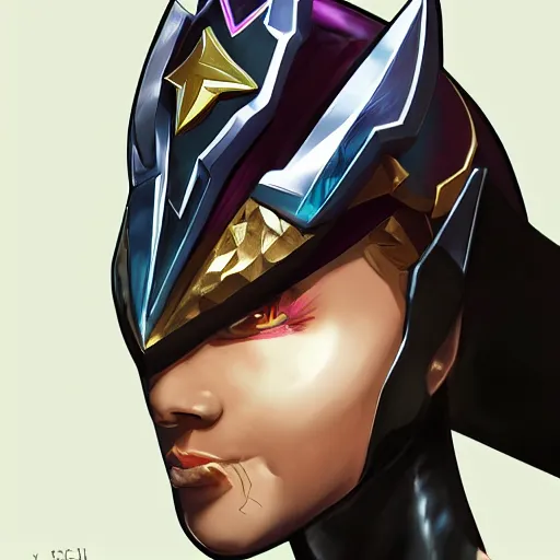 Prompt: Diamond plated superhero, league of legends character art, high detail, trending on artstation