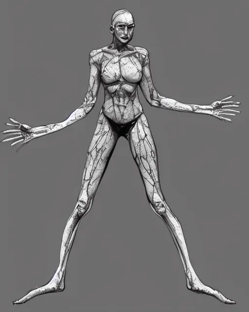 Image similar to woman with six arms, trending on artstation