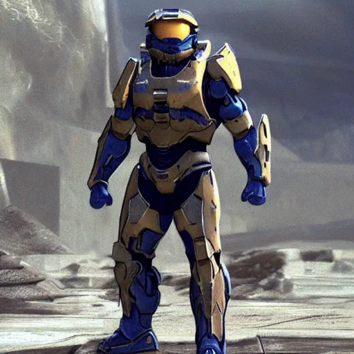 Image similar to halo spartan armor designed for the arbiter to wear