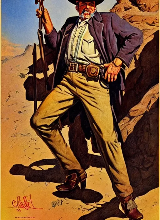 Image similar to old west sheriff. portrait by jean giraud and anton otto fischer and john philip falter and will eisner and gil elvgren