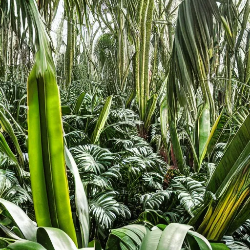 Prompt: a forest of dracaena cinnabari