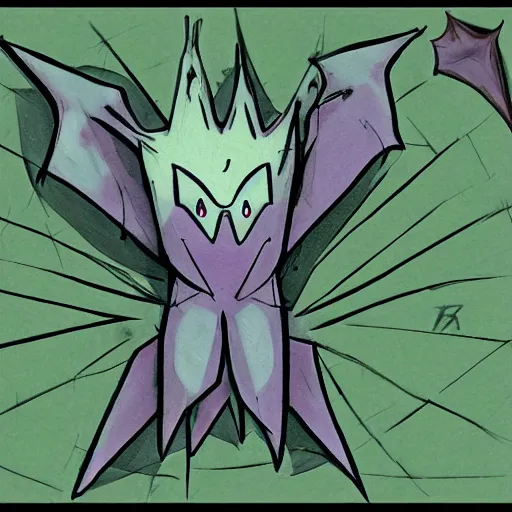 Prompt: micture between metapod and haunter pokemon, pokemon hybrid, cacoon ghost