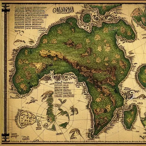 Image similar to fantasy maps, continents.