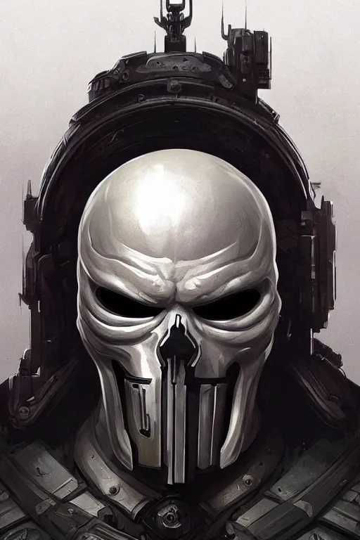 Image similar to Boris Johnson as Punisher, armor plate, realistic portrait, symmetrical, highly detailed, digital painting, artstation, concept art, smooth, sharp focus, illustration, cinematic lighting, art by artgerm and greg rutkowski and alphonse mucha