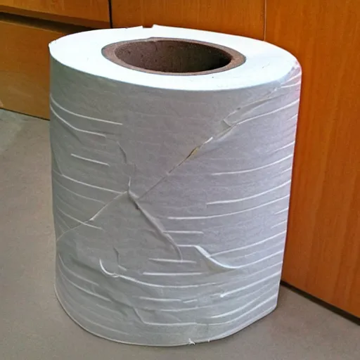 Image similar to half car half toilet paper