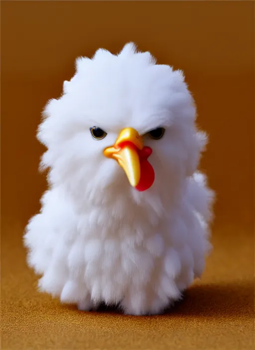 Image similar to 80mm resin detailed miniature of fluffy chicken, Product Introduction Photos, 4K, Full body, simple background