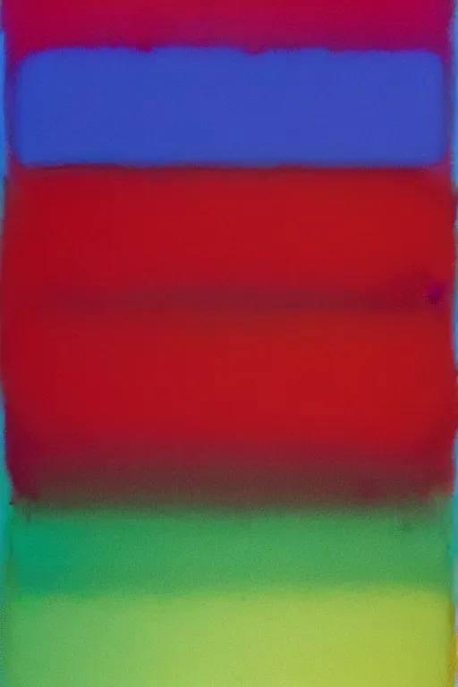 Prompt: a neon gradient Mark Rothko, RGB lights, heavy impasto