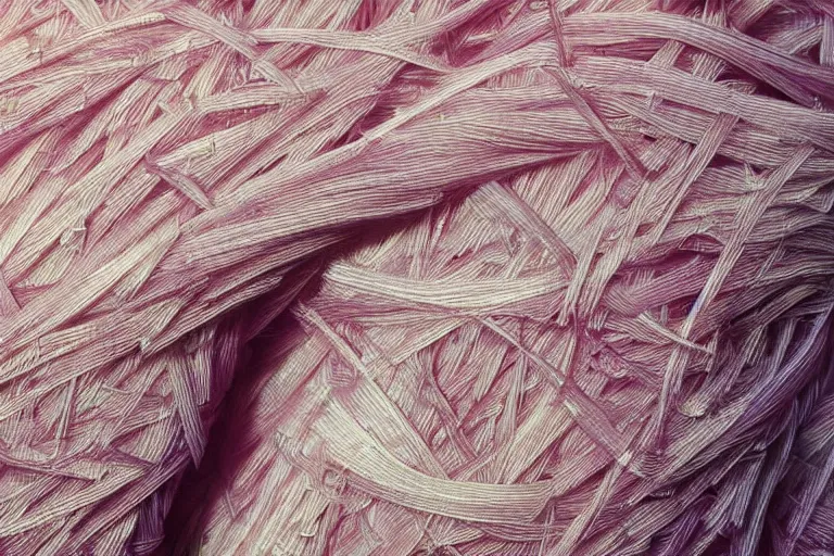 Image similar to microscopical neon nylon fibers, close up, macro, ultra realism. Photo-realistic UHDR, hyperrealism, very detailed, cinematic,