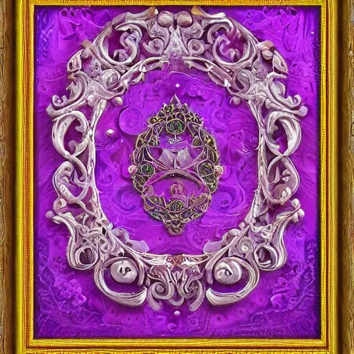 Prompt: princess of amethyst, gorgeous, ornate, intricate, detailed, stunning, framed masterpiece, 4 k