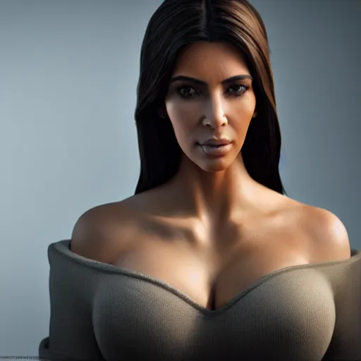 Prompt: hyperrealistic full body image of Kim kardashian, stunning 3d render inspired art by István Sándorfi and Greg Rutkowski, perfect facial symmetry, realistic, highly detailed attributes and atmosphere, dim volumetric cinematic lighting, 8k octane extremely hyper-detailed render, post-processing, masterpiece