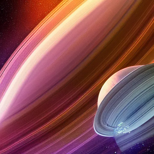 Prompt: Saturn with an accretion disk as its rings, cinematic photography, cinematic imagery, photorealistic photography, 4k, 8k, trending on artstation, artstationHD, artstationHQ