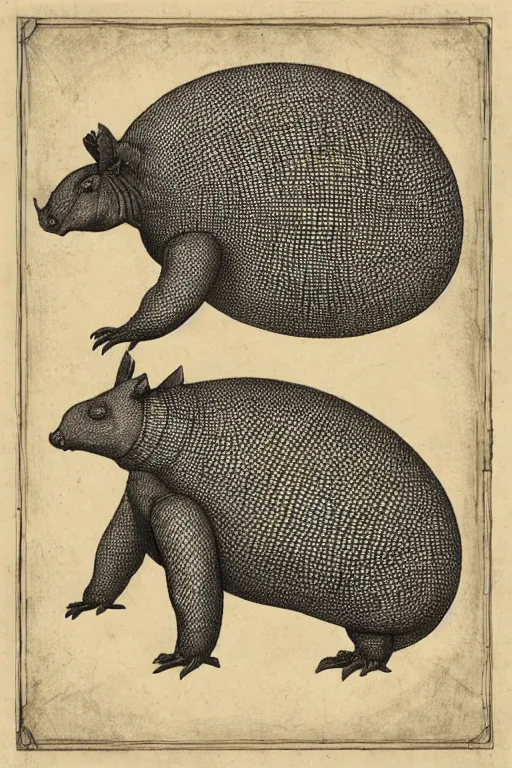 Image similar to big armadillo, renaissance