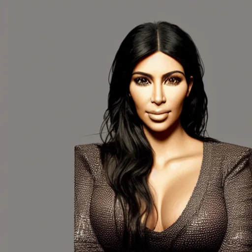 Prompt: a portrait of KIm Kardashian by Martin Schoeller, photorealistic, global lighting