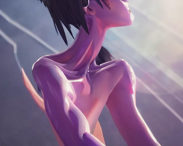 Prompt: photorealistic evangelion eva 0 1, colorful, atmosphere cinematic, by wlop, by ilyu kuvshinov, soft shadows, concept art, super detailed, octane render, 8 k, unreal engine 5, super realistic, ufotable studio art style, trending in pixiv