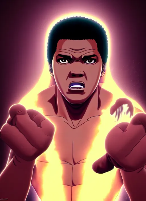 Prompt: portrait of muhammed ali as madara uchiha from naruto, au naturel, hyper detailed, digital art, trending in artstation, cinematic lighting, studio quality, smooth render, unreal engine 5 rendered, octane rendered, art style by klimt and nixeu and ian sprigger and wlop and krenz cushart and masashi kishimoto