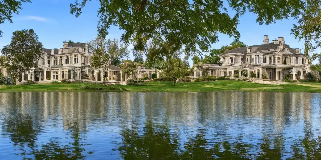 Image similar to mansion by the lake - h 5 7 6