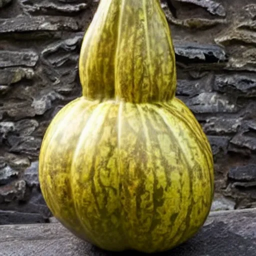 Image similar to a gourd mixed with amber heard hybrid intercross