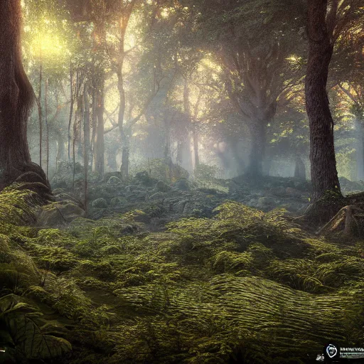 Image similar to ,inside a magical ethereal forest, highly detailed, 4k, HDR, award-winning, artstation, octane render
