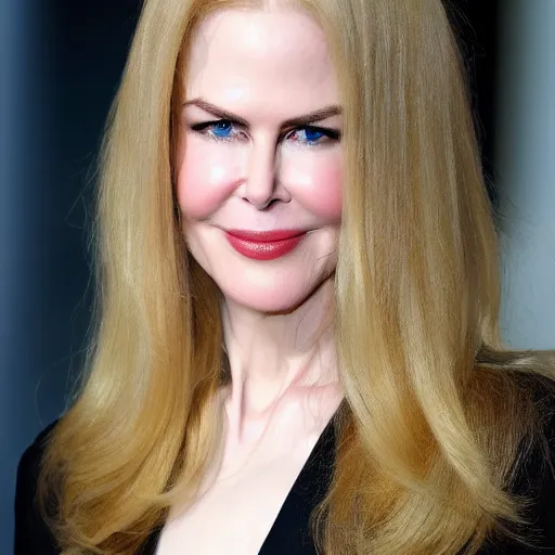 Prompt: face of Monkey Nicole Kidman