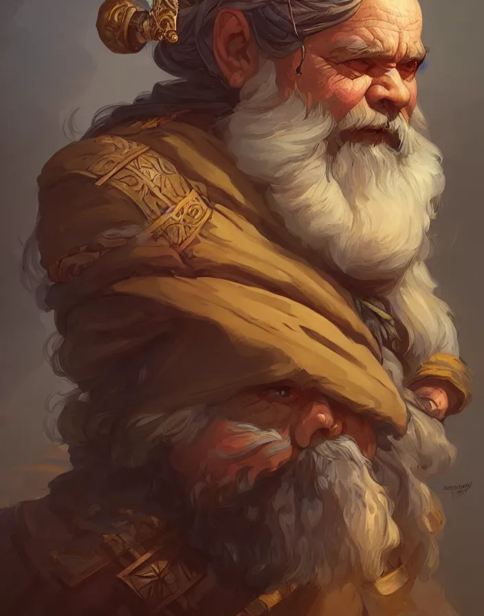 elder mountain dwarf merchant, portrait, D&D, fantasy, | Stable Diffusion
