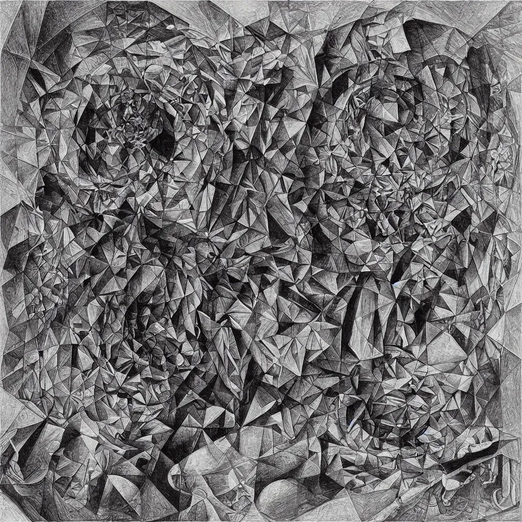 Image similar to subconscious psyche by escher