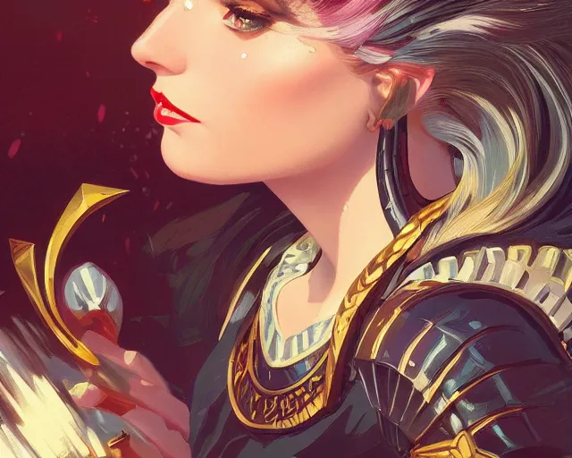 Image similar to photography of roy lichtenstein, deep focus, d & d and mtg, fantasy, intricate, elegant, highly detailed, digital painting, artstation, concept art, matte, sharp focus, illustration, hearthstone, art by artgerm and greg rutkowski and alphonse mucha