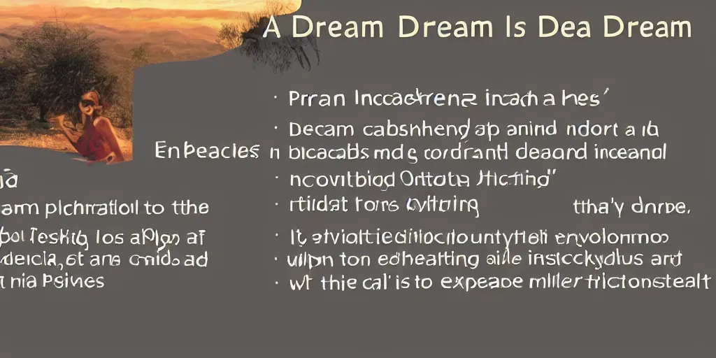 Prompt: a dream having a dream, impactful, extremely detailed