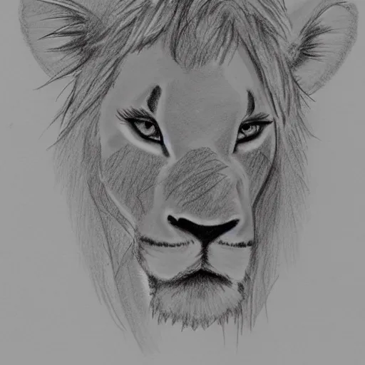 ArtStation - easy lion drawing with pencil-saigonsouth.com.vn