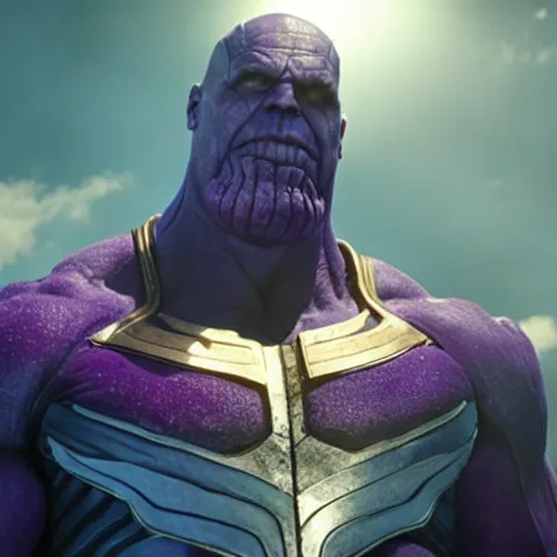 Prompt: thanos wearing drag, movie still, epic lighting, photorealistic