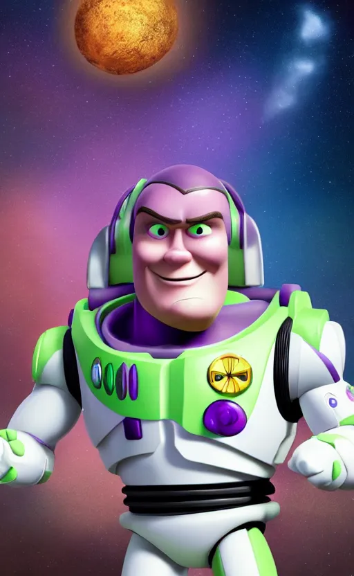 Image similar to kevin hart as buzz lightyear, dynamic lighting, photorealistic fantasy concept art, trending on art station, stunning visuals, creative, cinematic, ultra detailed