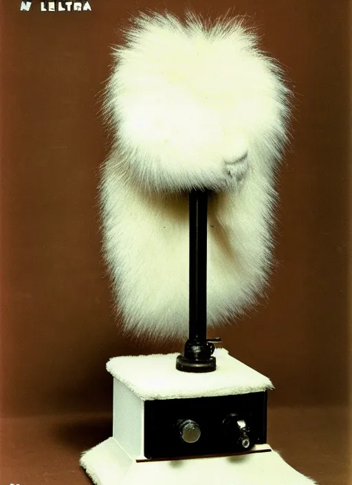 Image similar to ultra very realistic photo of a a medieval temple chemistry appliance pump, made of wood white clay fluffy fur black plastic 1 9 9 0, life magazine photo, natural colors, museum collection, kodak