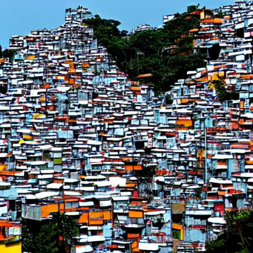 Image similar to san paulo favelas in a ciberpunk style