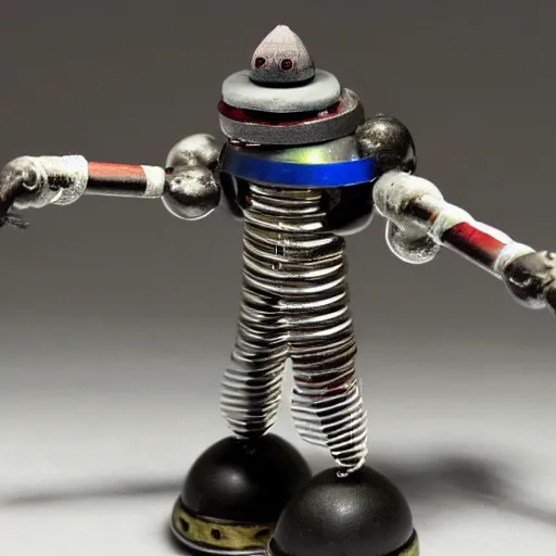 Image similar to E.M. Pino : miniature anti-bot machine created by Ziggy, the former Demon King