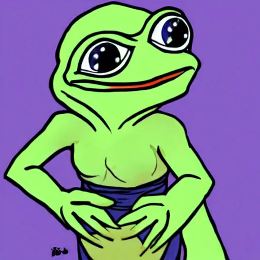 Image similar to Daenarys Targaryen as pepe the frog