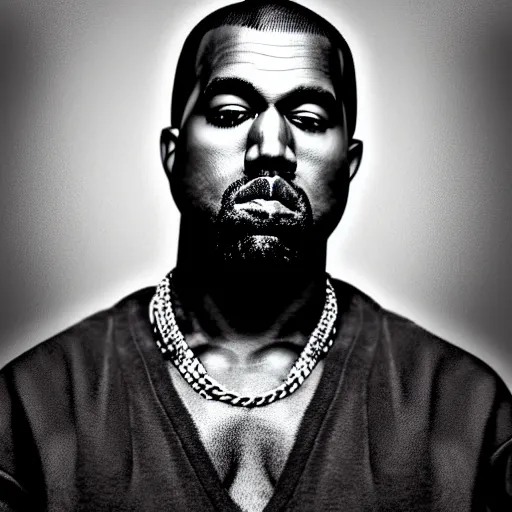 Prompt: portrait of kanye west by james dean, very detailed, 4 k