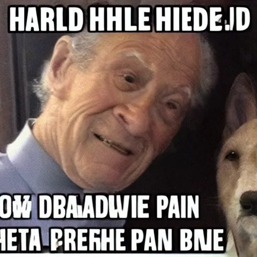 Image similar to harold that hides the pain. meme