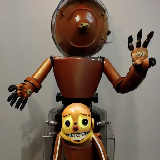 Prompt: animatronic from the 70s