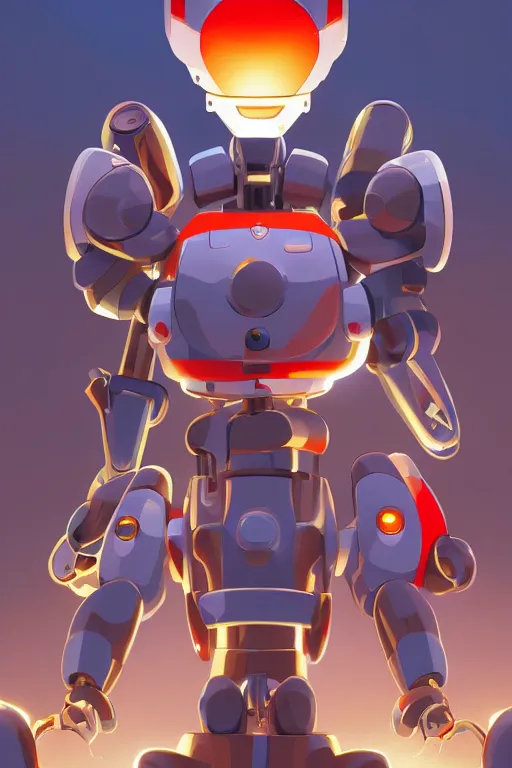 Image similar to metabots medabots medarotto medarot robot minimalist comics, behance hd by jesper ejsing, by rhads, makoto shinkai and lois van baarle, ilya kuvshinov, rossdraws global illumination ray tracing hdr radiating a glowing aura