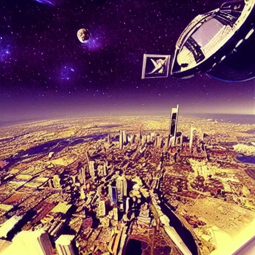 Image similar to “city in space”