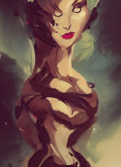 Image similar to a portrait of a lady by greg tocchini