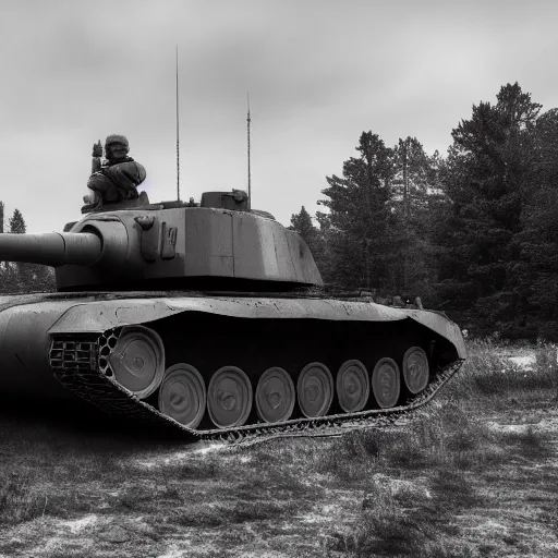 Prompt: panzer tank, cinematic photography, 4k