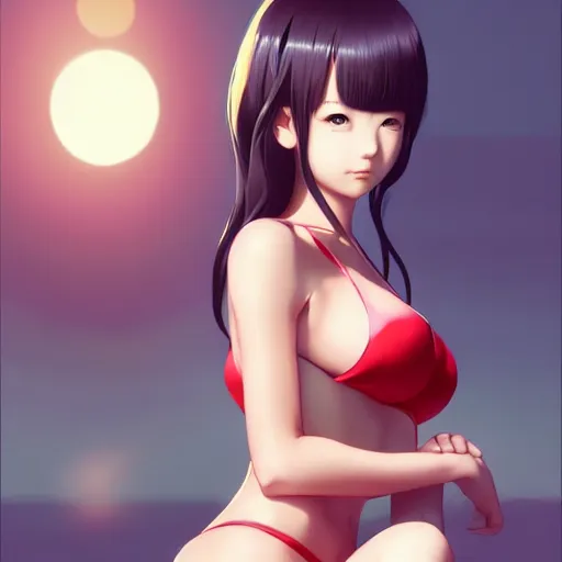 Image similar to a beautiful young kayo shibuya alluring gravure model, by akira toriyama and wlop and ilya kuvshinov and artgerm and, aesthetic, gorgeous, stunning, alluring, attractive, artstation, deviantart, pinterest, digital art