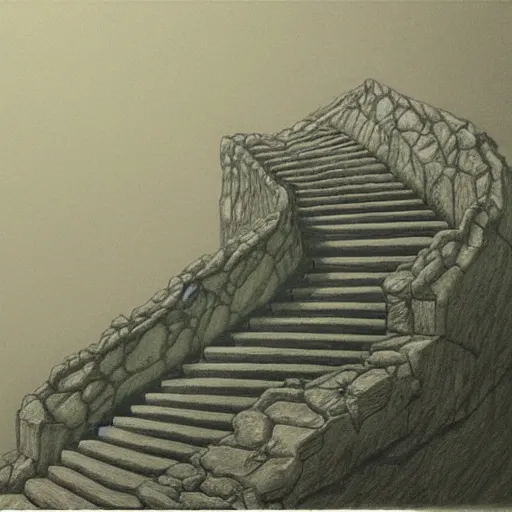 stairs to heaven drawing