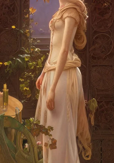 Prompt: rapunzel, intricate, elegant, highly detailed, digital painting, artstation, concept art, smooth, sharp focus, illustration, art by artgerm and greg rutkowski and alphonse mucha and william - adolphe bouguereau