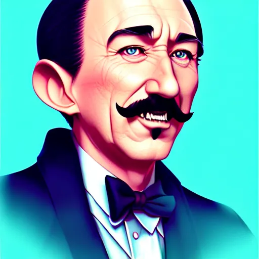 Image similar to a portrait of walt disney, art by ilya kuvshinov and wlop and and josan gonzalez, shikanosuke yagaki, mitsumayo, reivaille, digital art, highly detailed, intricate, sharp focus, trending on artstation hq, deviantart, pinterest, unreal engine 5, 4 k uhd image