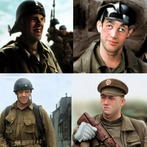 Image similar to disney characters in saving private ryan