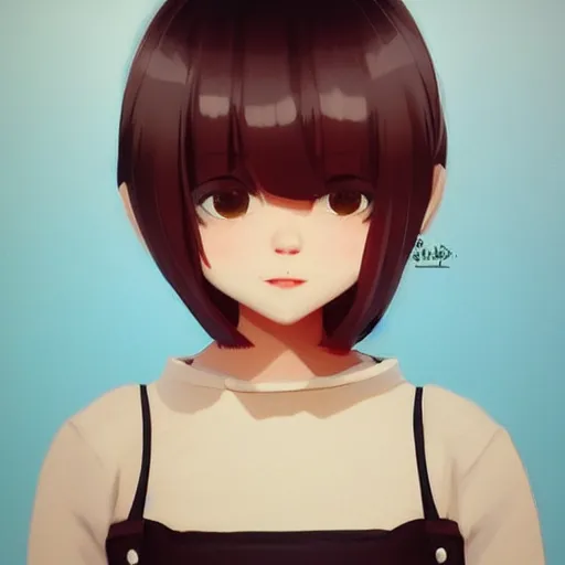 Image similar to Cute smile by Ilya Kuvshinov trending on artstation, faved watched read, sharp focus, traditional illustration collection aaaa updated watched premiere edition commission ✨ whilst watching fabulous artwork \ exactly your latest completed artwork discusses upon featured announces recommend achievement