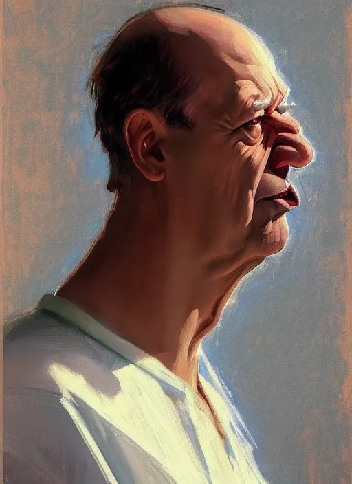 Image similar to portrait of homer simpson in the supermarket, calm, fantasy character portrait, dynamic pose, artwork by Jeremy Lipkin and Giuseppe Dangelico Pino and Michael Garmash and Rob Rey, very coherent asymmetrical artwork, sharp edges, perfect face, simple form, 100mm