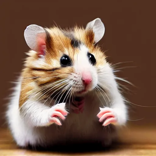 Image similar to a hamster - cat - hybrid, animal photography