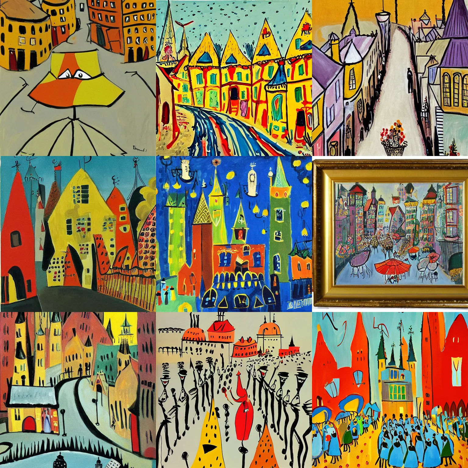 Prompt: an artwork by ludwig bemelmans